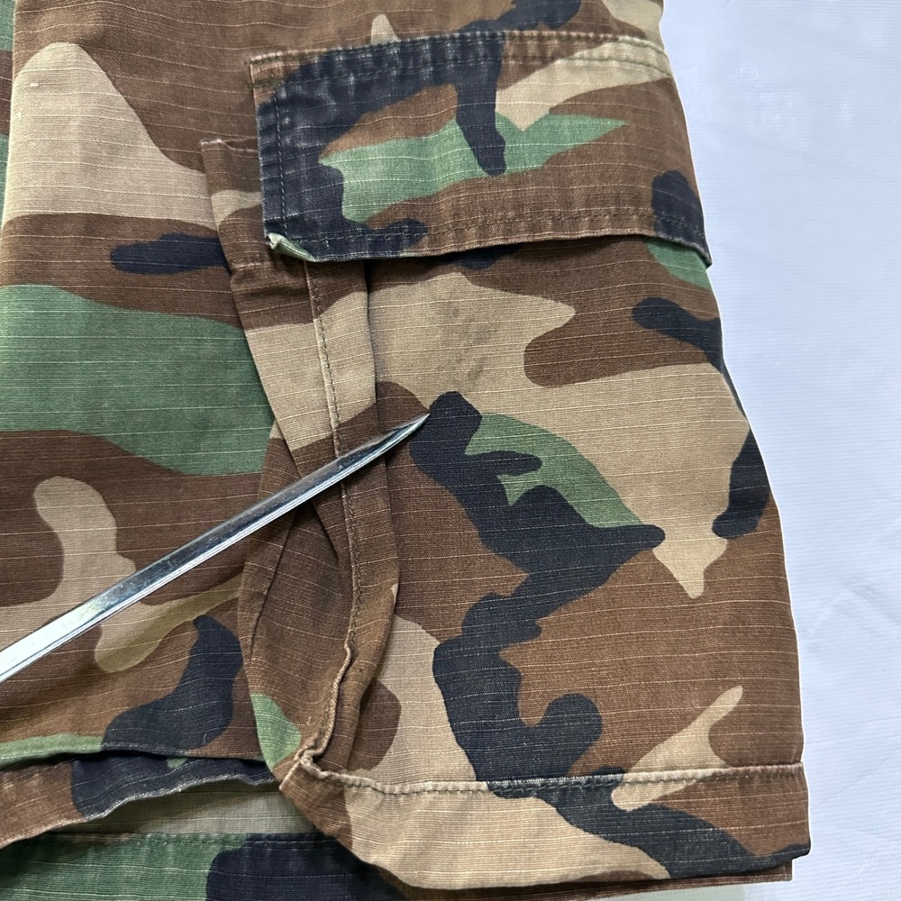 VTG 1985 US Military Woodland Camo BDU Jacket L Selma Gorpcore Streetwear M81 - Picture 9 of 11